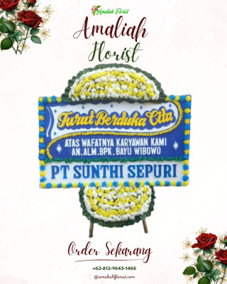 Papan Bunga Duka di Giripurno